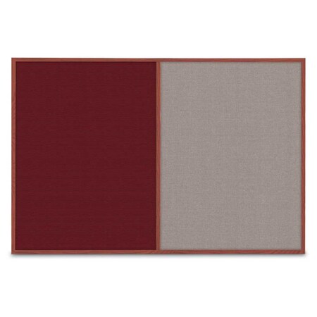 United Visual Products Slim Style Indoor Enclosed Corkboard, 42 UVRDS42SBH-GOLD-BLACK